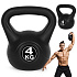 Kettlebell 4 kg for exercise, dumbbell, weight ball, fitness load, ModernHome