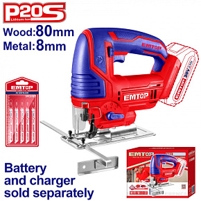 Aku přímočará pila 20V 80mm solo