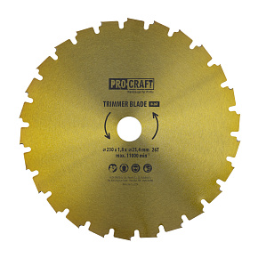 Nůž křovinořezu (kotouč) (D230*25.4) 26T PROCRAFT Nůž křovinořezu (kotouč) (D230*25.4) 26T PROCRAFT