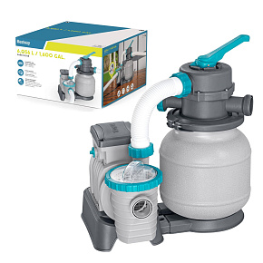 Bestway 58497 písková filtrační pumpa pro bazény 6056l/h + spojky. hadice Bestway 58497 písková filtrační pumpa pro bazény 6056l/h + spojky. hadice