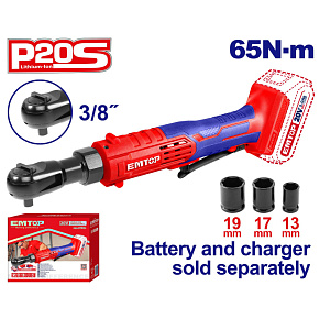 Aku ráčna 20V 65Nm 3/8" solo