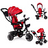 Tricycle with rotating seat, canopy, red, ECOTOYS