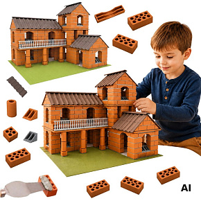 WOOPIE DIY konstrukční sada Vila z cihliček 461 dílků pro děti WOOPIE DIY konstrukční sada Vila z cihliček 461 dílků pro děti