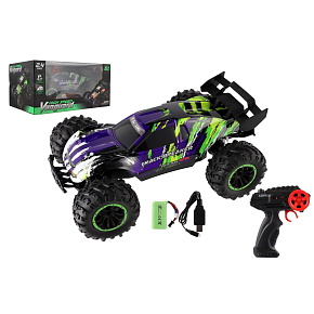 Auto RC Buggy rychlostní 2,4GHz plast 40cm dobíjecí pack+baterie fialové v krabici 42x21x28cm Auto RC Buggy rychlostní 2,4GHz plast 40cm dobíjecí pack+baterie fialové v krabici 42x21x28cm