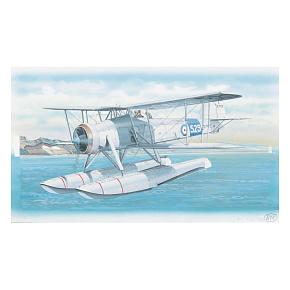 Model Fairey Swordfish Mk.2 26,4x29cm v krabici 34x19x5,5cm Model Fairey Swordfish Mk.2 26,4x29cm v krabici 34x19x5,5cm