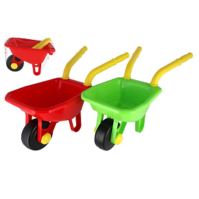 Kolečko trakař plast 66cm 2 barvy 24m+