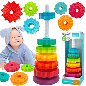 WOOPIE BABY Edukační Pyramidka Zábavná Věž WOOPIE BABY Edukační Pyramidka Zábavná Věž