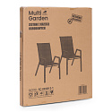 Sada 2x zahradní židle komplet na terasu balkon černé MultiGarden