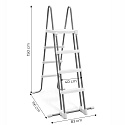 Žebřík do bazénu 91-107 cm protiskluzové stupně INTEX 28075
