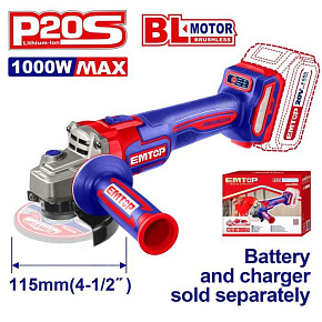 Aku úhlová bruska 20V 115 mm (1000W) solo Aku úhlová bruska 20V 115 mm (1000W) solo