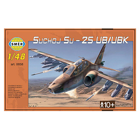 Model Suchoj SU-25 UB/UBK v krabici 35x22x5cm Model Suchoj SU-25 UB/UBK v krabici 35x22x5cm
