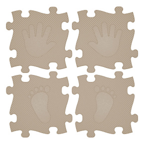 WOOPIE Mata Senzorická Ortopedická Puzzle Ruce a Nohy 16 ks - Barva Béžová WOOPIE Mata Senzorická Ortopedická Puzzle Ruce a Nohy 16 ks - Barva Béžová