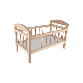 Postýlka pro panenky dřevo velká 58,5x33x37,5 cm v sáčku Postýlka pro panenky dřevo velká 58,5x33x37,5 cm v sáčku