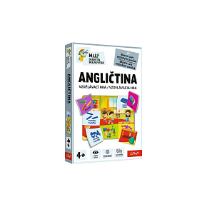 Malý objevitel Angličtina vzdělávací společenská hra v krabici 19x29x4cm