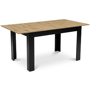 Rozkládací obdélníkový stůl 120-160x80 cm do kuchyně jídelny pro 4-6 osob dub artisan Rozkládací obdélníkový stůl 120-160x80 cm do kuchyně jídelny pro 4-6 osob dub artisan