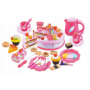 Birthday cake set party for cutting 80 pieces