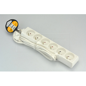 Prodlužovací kabel se 6 zásuvkami SOLIGHT - 2m Prodlužovací kabel se 6 zásuvkami SOLIGHT - 2m