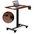Mobilní stůl 70x48 cm stolek pod notebook nastavení výšky 71,5-112 cm dřevěná deska ModernHome