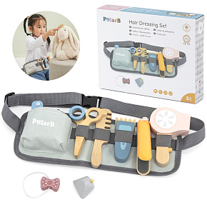 VIGA PolarB Dřevěná Kadeřnická Sada Pás s Nástroji