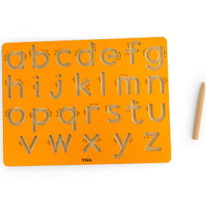VIGA Tabulka Grafomotorická Malá Písmena Učení Psát VIGA Tabulka Grafomotorická Malá Písmena Učení Psát
