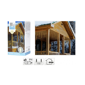 LED rampouch osvětlení 3,5m, 180 LED - Teplá bílá LED rampouch osvětlení 3,5m, 180 LED - Teplá bílá