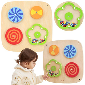 VIGA Dřevěná Manipulační Tabule Nástěnný Panel Sensorický Montessori VIGA Dřevěná Manipulační Tabule Nástěnný Panel Sensorický Montessori