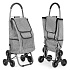 Shopping Trolley with Bag 33 Liters Triple Wheels Additional Pockets ModernHome