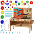 MASTERKIDZ Dřevěná Dílna XXL Montessori STEM s Nástroji + Příslušenství