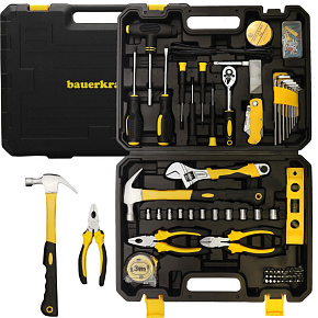 Tool Set in Carrying Case – 111 Pieces: Wrenches, Screwdrivers, Bits Tool Set in Carrying Case – 111 Pieces: Wrenches, Screwdrivers, Bits