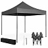 Automatic pop-up garden event pavilion canopy tent, 3x3 m, grey, MultiGarden