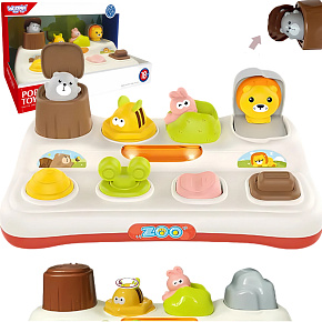 WOOPIE BABY Vzdělávací Hračka Vyskakující Zvířátka ZOO Pop Up WOOPIE BABY Vzdělávací Hračka Vyskakující Zvířátka ZOO Pop Up