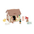 Skládanka/vkládačka dům dřevo 11ks 16x15x14cm 18m+