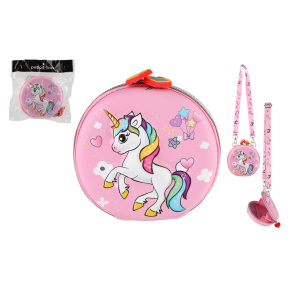Kabelka/Peněženka jednorožec dětská se šňůrkou látka 14cm v sáčku Kabelka/Peněženka jednorožec dětská se šňůrkou látka 14cm v sáčku