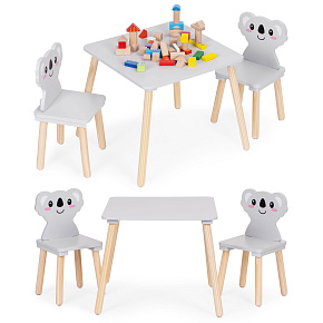 Kids Furniture Set Table + 2 Chairs Koala ECOTOYS