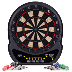 Electronic Dartboard LCD 48 cm 27 Games Set with 12 Darts