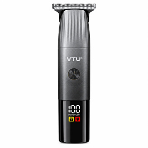 VTU VT-8019: Profesionální omyvatelný nabíjecí zastřihovač vlasů – nerezová čepel ve tvaru T, LCD displej a konektor Type-C VTU VT-8019: Profesionální omyvatelný nabíjecí zastřihovač vlasů – nerezová čepel ve tvaru T, LCD displej a konektor Type-C