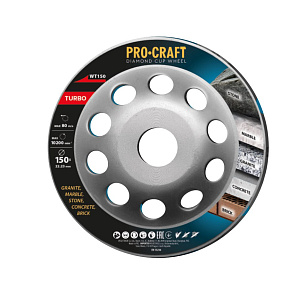 Diamantový brusný kotouč (hrncový) Procraft WT150 Turbo