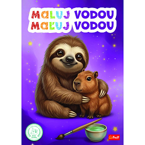 Maluj vodou omalovánky Kapybary a lenochodi 21x30cm