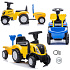 Lebula odrážedlo tlačítko chodítko traktor New Holland s přívěsem pro děti žlutý