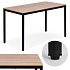 Stůl do kuchyně jídelny pro 4-5 osob, počítačový stůl 120x60 cm ModernHome