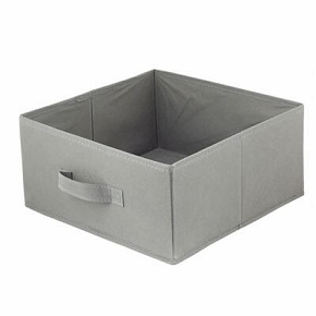 U Textilní krabice 31x31x15 tmavě šedá U Textilní krabice 31x31x15 tmavě šedá