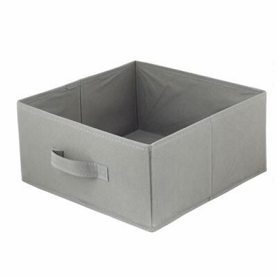 U Textilní krabice 31x31x15 tmavě šedá