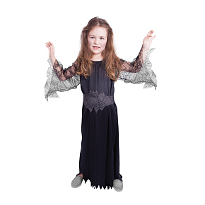 Dětský kostým černá čarodějnice (M) Dětský kostým černá čarodějnice (M)