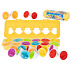 Vzdělávací skládačka třídič přiřaď tvary ovoce vejce 12 kusů