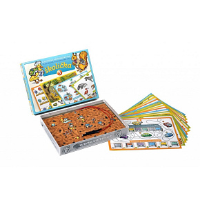 Školička 3 společenská hra na baterie v krabici 22x16x3cm