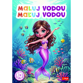 Maluj vodou omalovánky Mořské panny 21x30cm