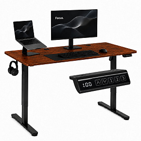 Elektrický psací stůl 120x60 cm výškově nastavitelný 72–118 cm starý dub ModernHome Elektrický psací stůl 120x60 cm výškově nastavitelný 72–118 cm starý dub ModernHome
