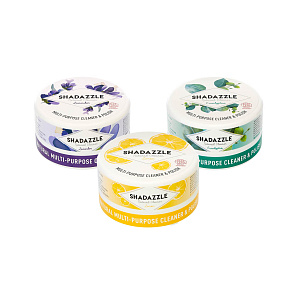 Shadazzle čistič – Sada 3 kusů - Citron, Levandule a Eukalyptus – Víceúčelový čistič a leštidlo
