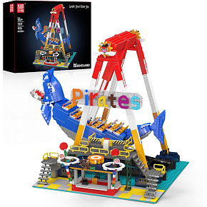 Lebula stavebnice sada 1922 ks. prvky kolotoč žralok Lebula stavebnice sada 1922 ks. prvky kolotoč žralok