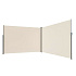 Rohová boční terasová markýza LUARO zatahovací paraván 180 x 620 cm béžová